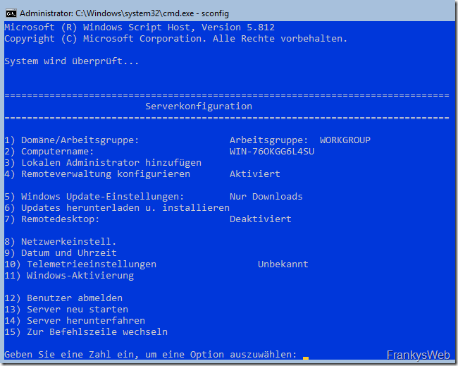 HowTo: Installation von Exchange 2019 auf Server 2019 Core