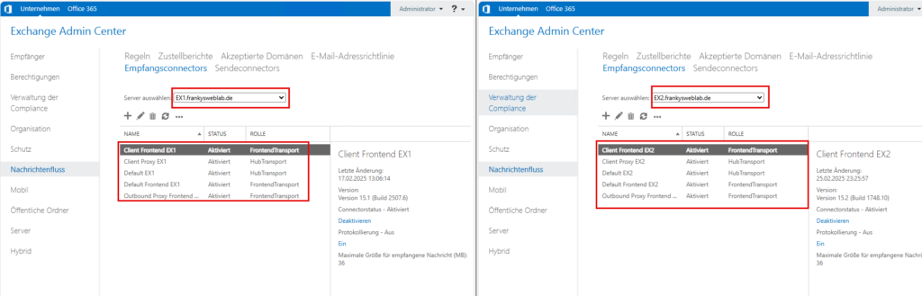 Exchange 2019: Customize receiving connectors